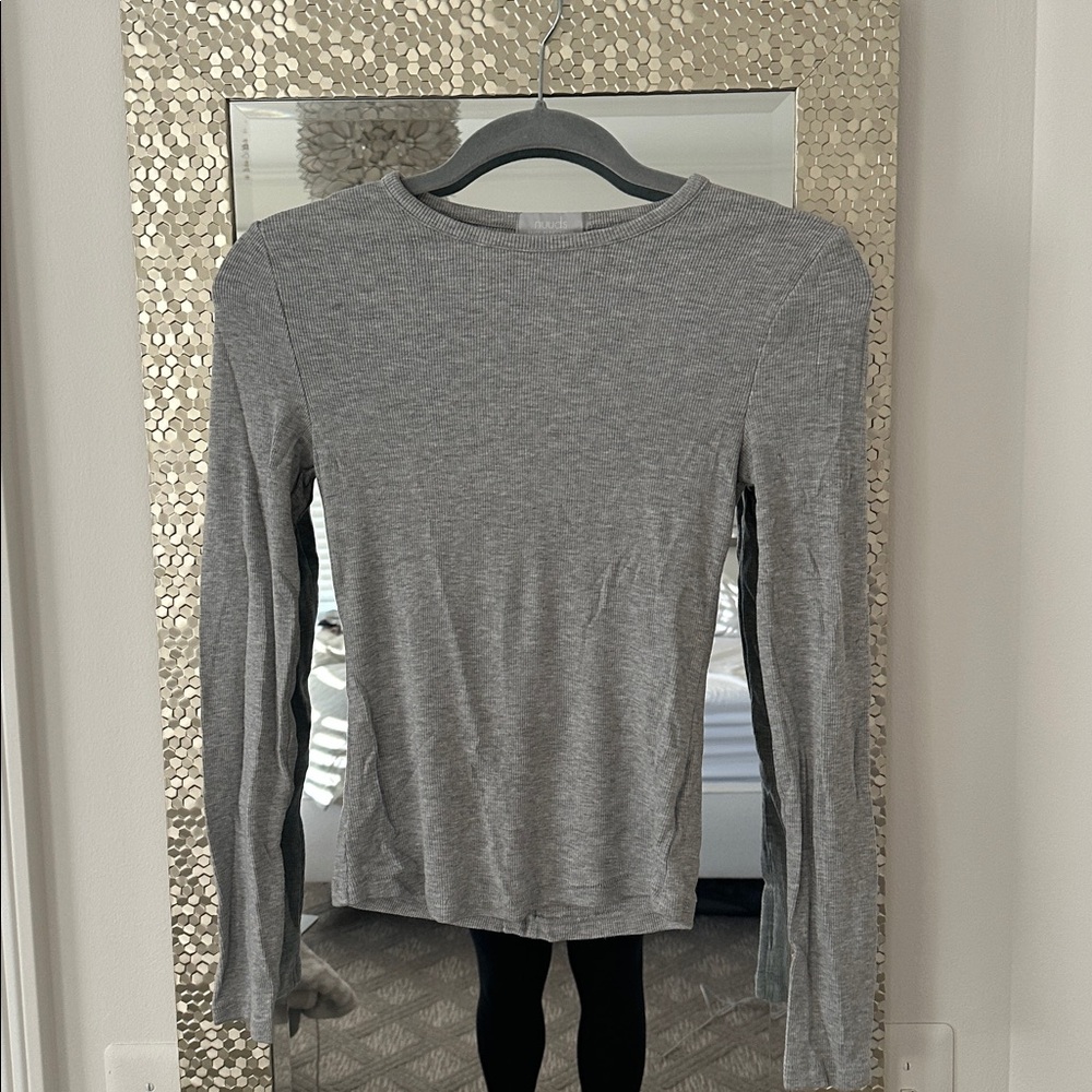 Nuuds Slinky Rib Long Sleeve S NWOT